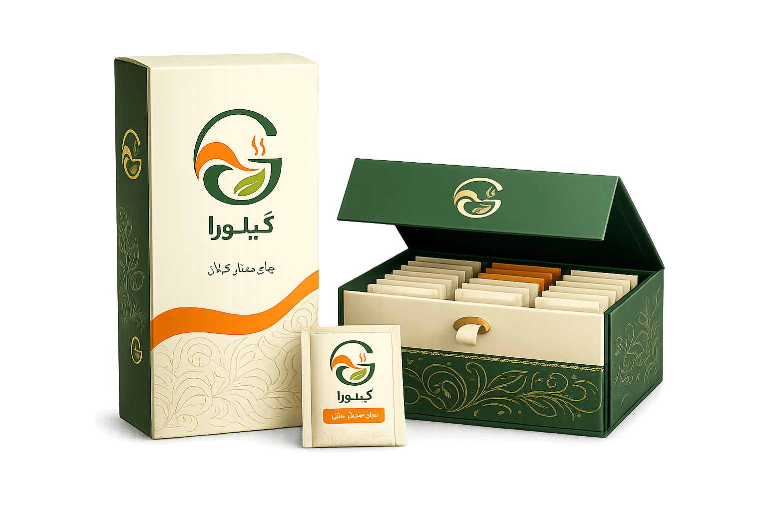 بسته بندی چای مدل ۱